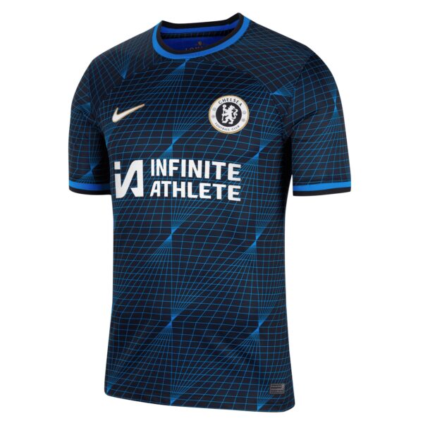 Chelsea Away Stadium Sponsored Shirt 2023-24 With Badiashile 5 Printing