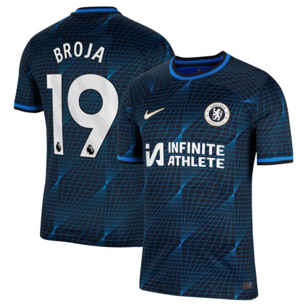 Chelsea Away Stadium Sponsored Shirt 2023-24 With Broja 19 Printing