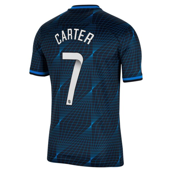 Chelsea Away Stadium Sponsored Shirt 2023-24 With Carter 7 Wsl Printing