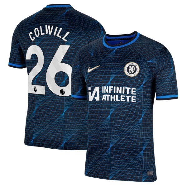 Chelsea Away Stadium Sponsored Shirt 2023-24 With Colwill 26 Printing
