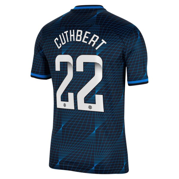 Chelsea Away Stadium Sponsored Shirt 2023-24 With Cuthbert 22 Wsl Printing