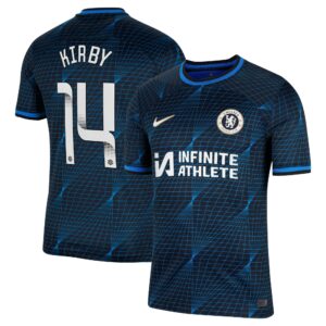 Chelsea Away Stadium Sponsored Shirt 2023-24 With Kirby 14 Wsl Printing
