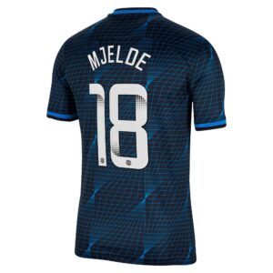 Chelsea Away Stadium Sponsored Shirt 2023-24 With Mjelde 18 Wsl Printing