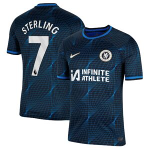 Chelsea Away Stadium Sponsored Shirt 2023-24 With Sterling 7 Printing