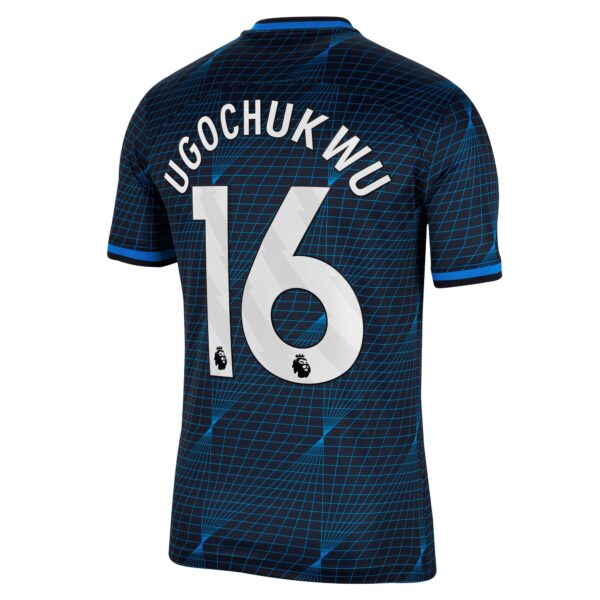 Chelsea Away Stadium Sponsored Shirt 2023-24 With Ugochukwu 16 Printing