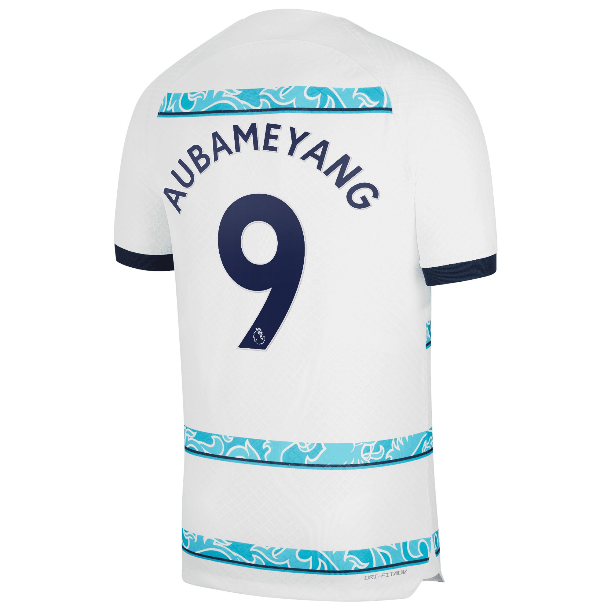 Chelsea Away Vapor Match Shirt 2022-23 with Aubameyang 9 printing