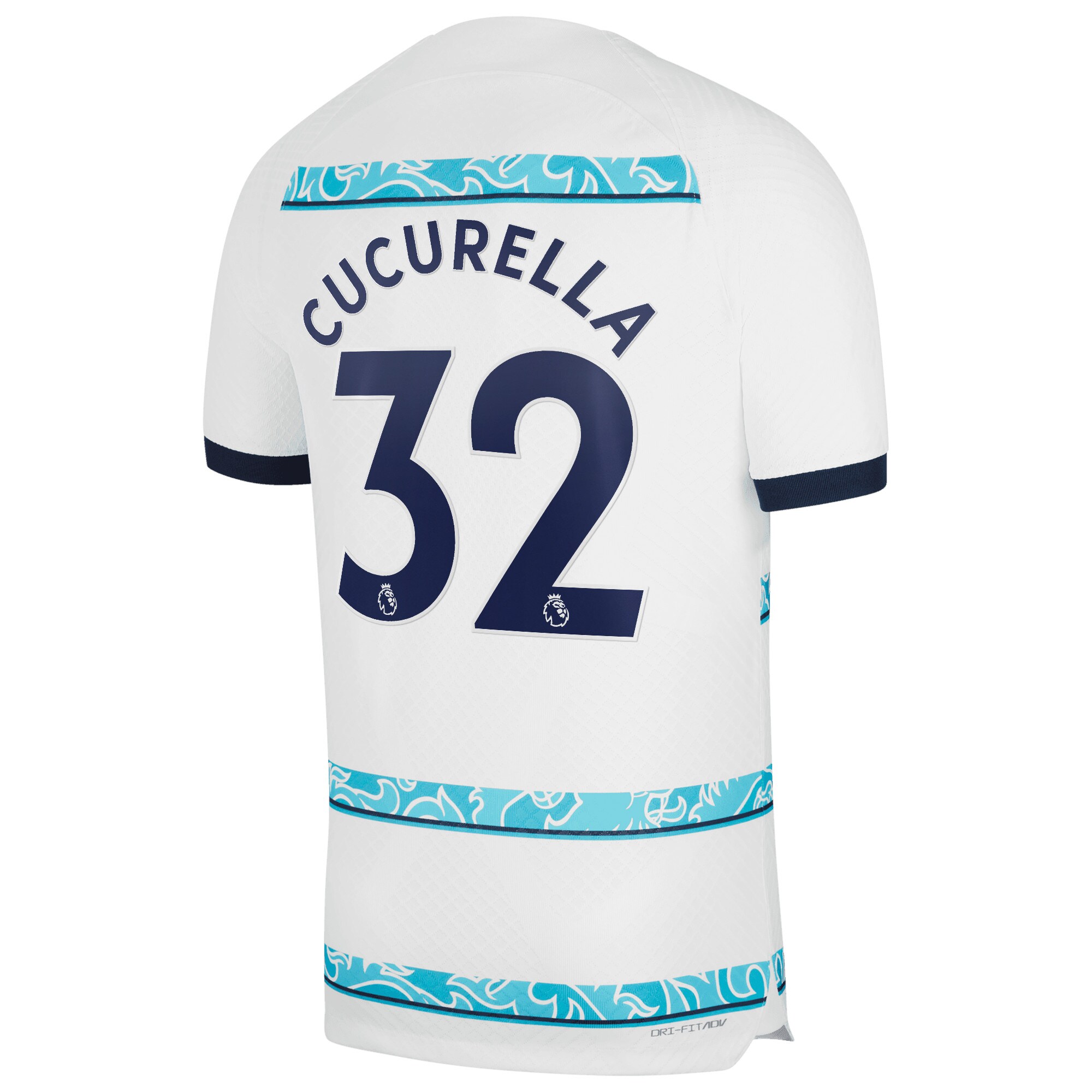 Chelsea Away Vapor Match Shirt 2022-23 with Cucurella 32 printing