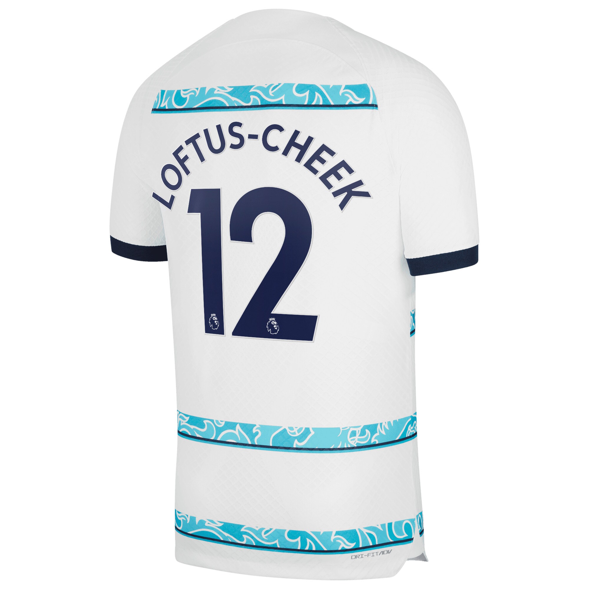 Chelsea Away Vapor Match Shirt 2022-23 with Loftus-Cheek 12 printing