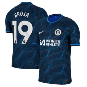 Chelsea Away Vapor Match Sponsored Shirt 2023-24 With Broja 19 Printing