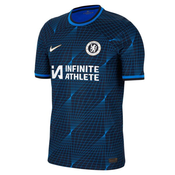 Chelsea Away Vapor Match Sponsored Shirt 2023-24 With Chalobah 14 Printing
