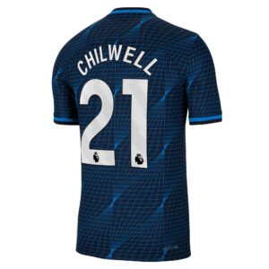 Chelsea Away Vapor Match Sponsored Shirt 2023-24 With Chilwell 21 Printing