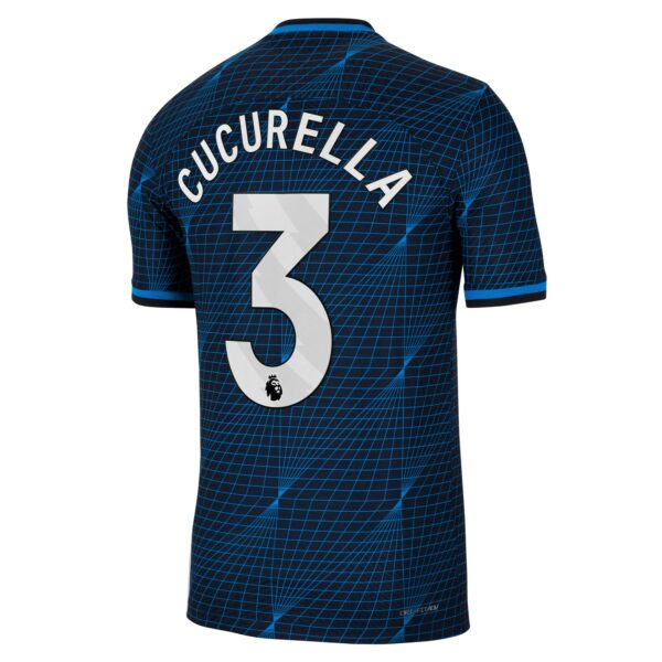 Chelsea Away Vapor Match Sponsored Shirt 2023-24 With Cucurella 3 Printing