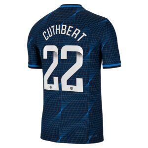 Chelsea Away Vapor Match Sponsored Shirt 2023-24 With Cuthbert 22 Wsl Printing