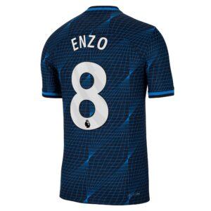 Chelsea Away Vapor Match Sponsored Shirt 2023-24 With Enzo 8 Printing