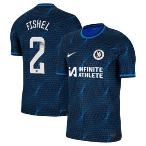 Chelsea Away Vapor Match Sponsored Shirt 2023-24 With Fishel 2 Wsl Printing
