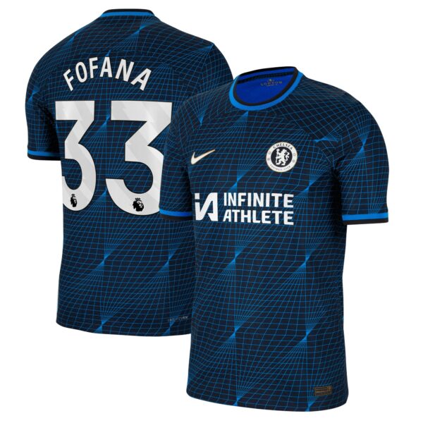 Chelsea Away Vapor Match Sponsored Shirt 2023-24 With Fofana 33 Printing