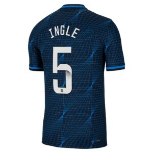 Chelsea Away Vapor Match Sponsored Shirt 2023-24 With Ingle 5 Wsl Printing