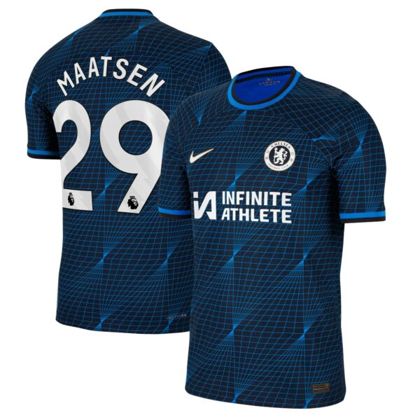 Chelsea Away Vapor Match Sponsored Shirt 2023-24 With Maatsen 29 Printing