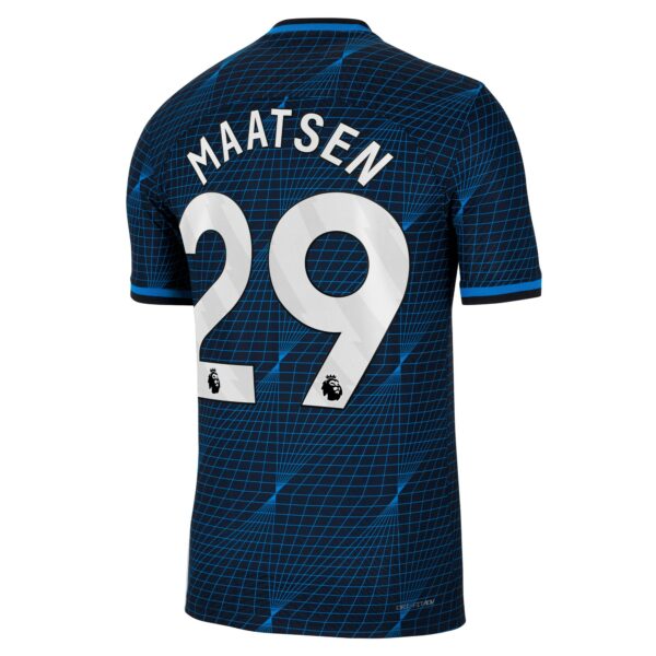 Chelsea Away Vapor Match Sponsored Shirt 2023-24 With Maatsen 29 Printing