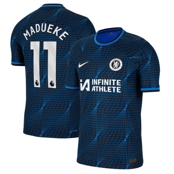 Chelsea Away Vapor Match Sponsored Shirt 2023-24 With Madueke 11 Printing