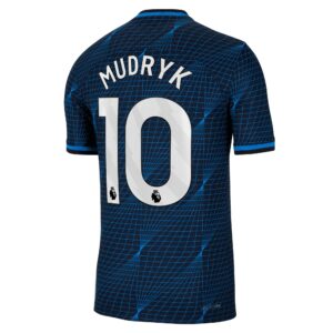 Chelsea Away Vapor Match Sponsored Shirt 2023-24 With Mudryk 10 Printing