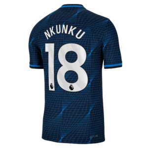 Chelsea Away Vapor Match Sponsored Shirt 2023-24 With Nkunku 18 Printing