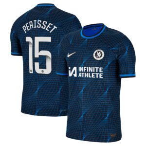 Chelsea Away Vapor Match Sponsored Shirt 2023-24 With Perisset 15 Wsl Printing