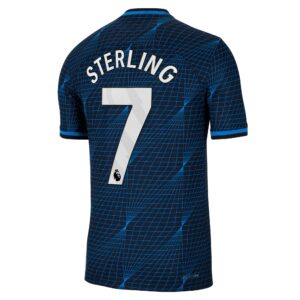 Chelsea Away Vapor Match Sponsored Shirt 2023-24 With Sterling 7 Printing