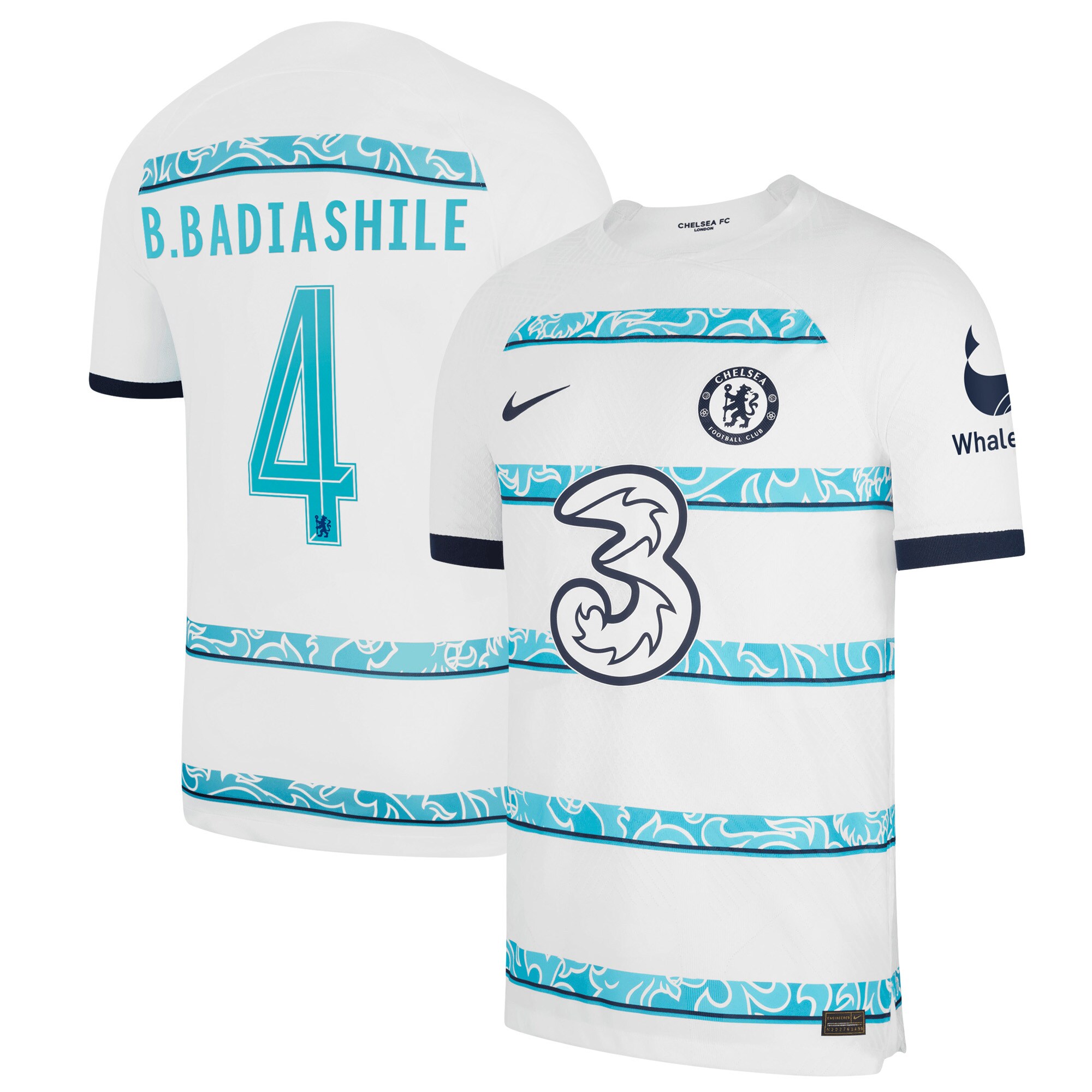 Chelsea Cup Away Stadium Shirt 2022-23 with B.Badiashile 4 printing