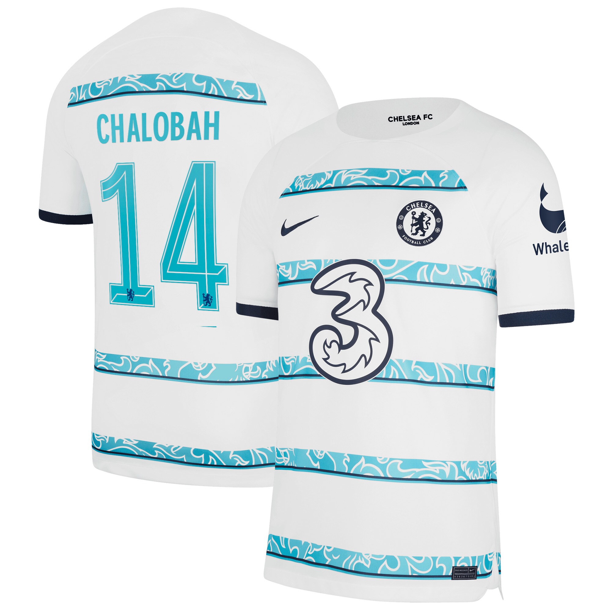 Chelsea Cup Away Stadium Shirt 2022-23 with Chalobah 14 printing