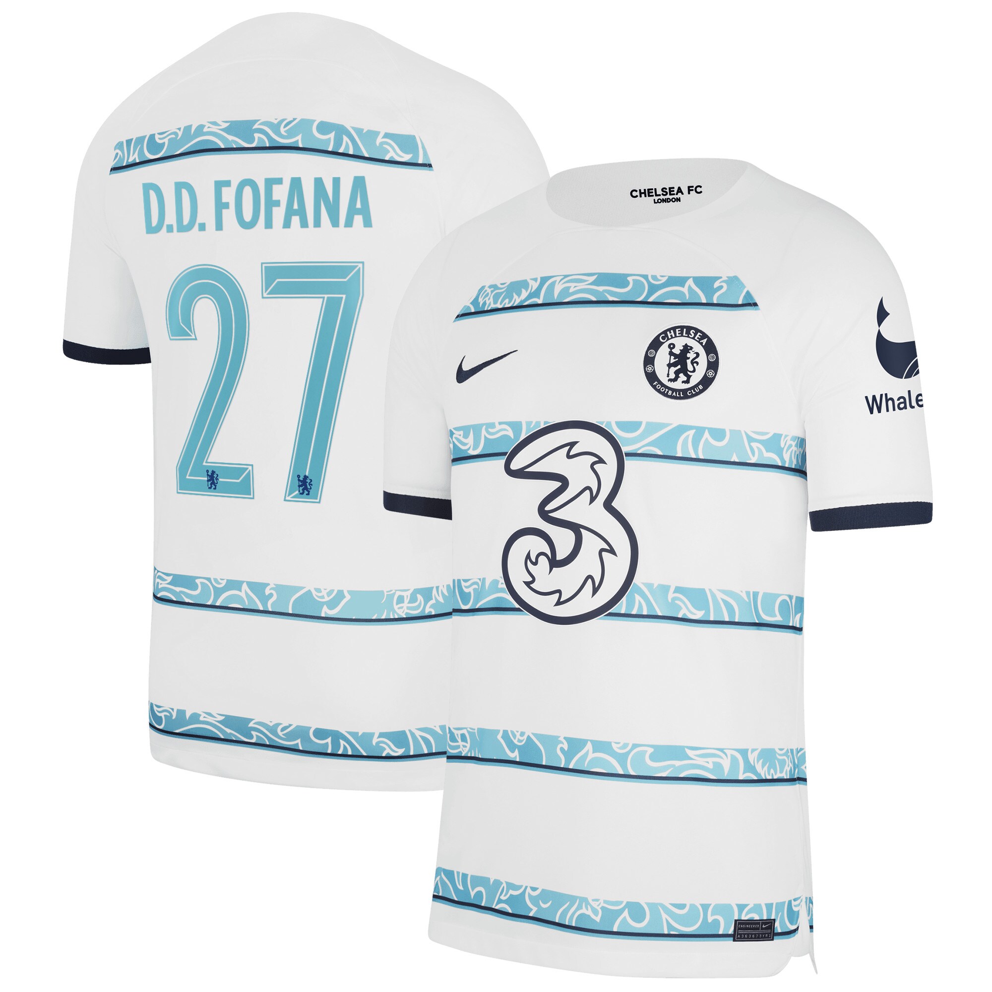 Chelsea Cup Away Stadium Shirt 2022-23 with D.D.Fofana 27 printing