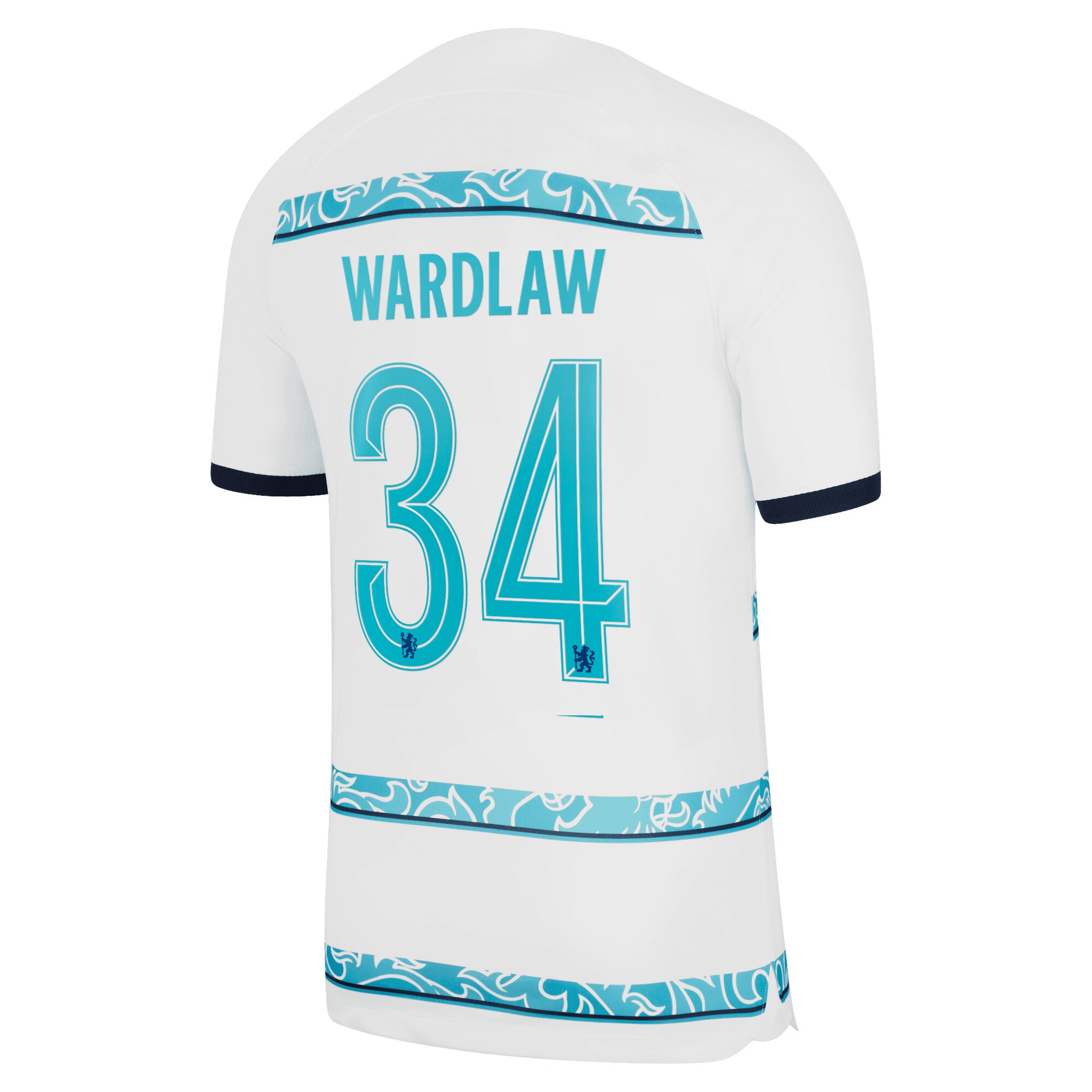 Chelsea Cup Away Stadium Shirt 2022-23 with Wardlaw 34 printing