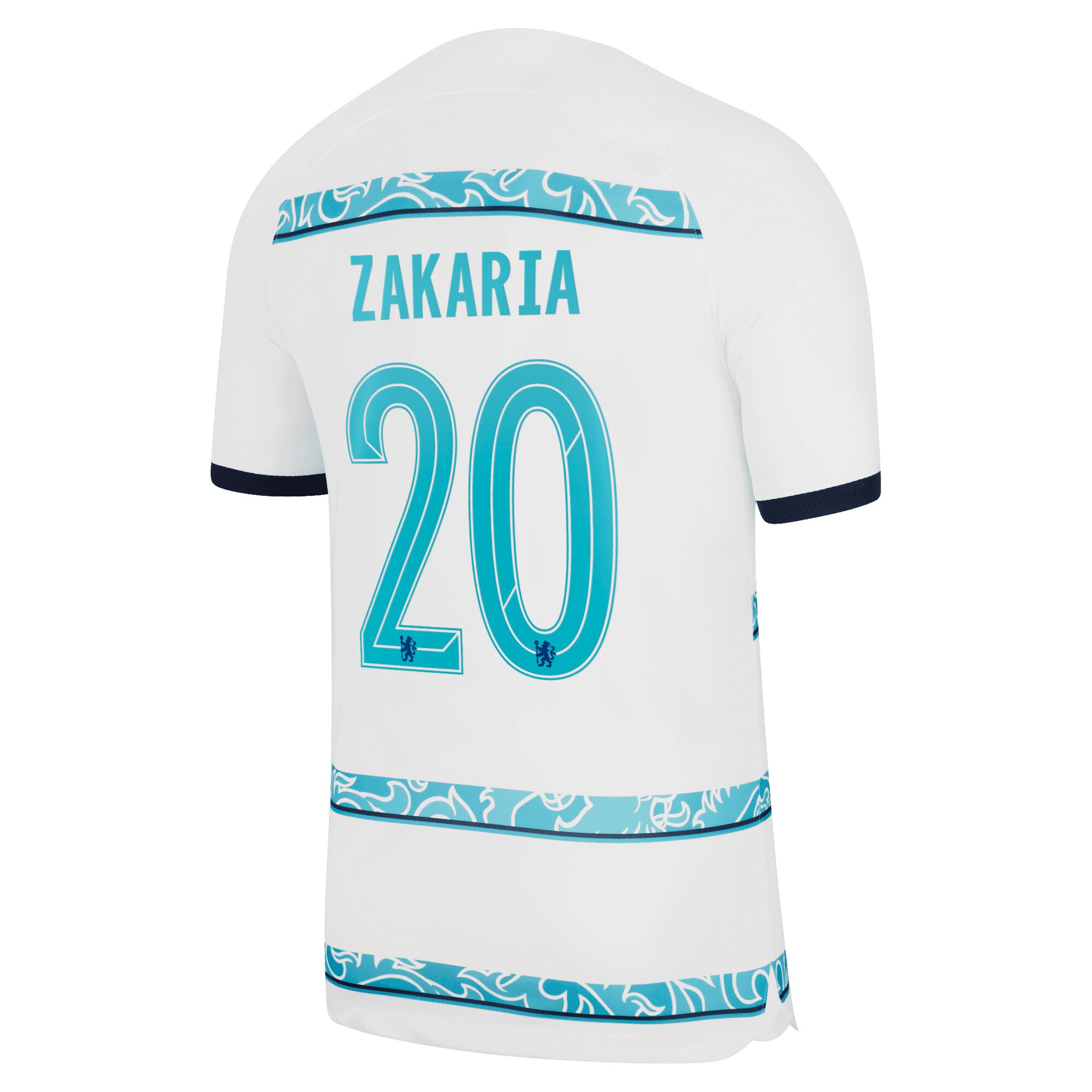 Chelsea Cup Away Stadium Shirt 2022-23 with Zakaria 20 printing