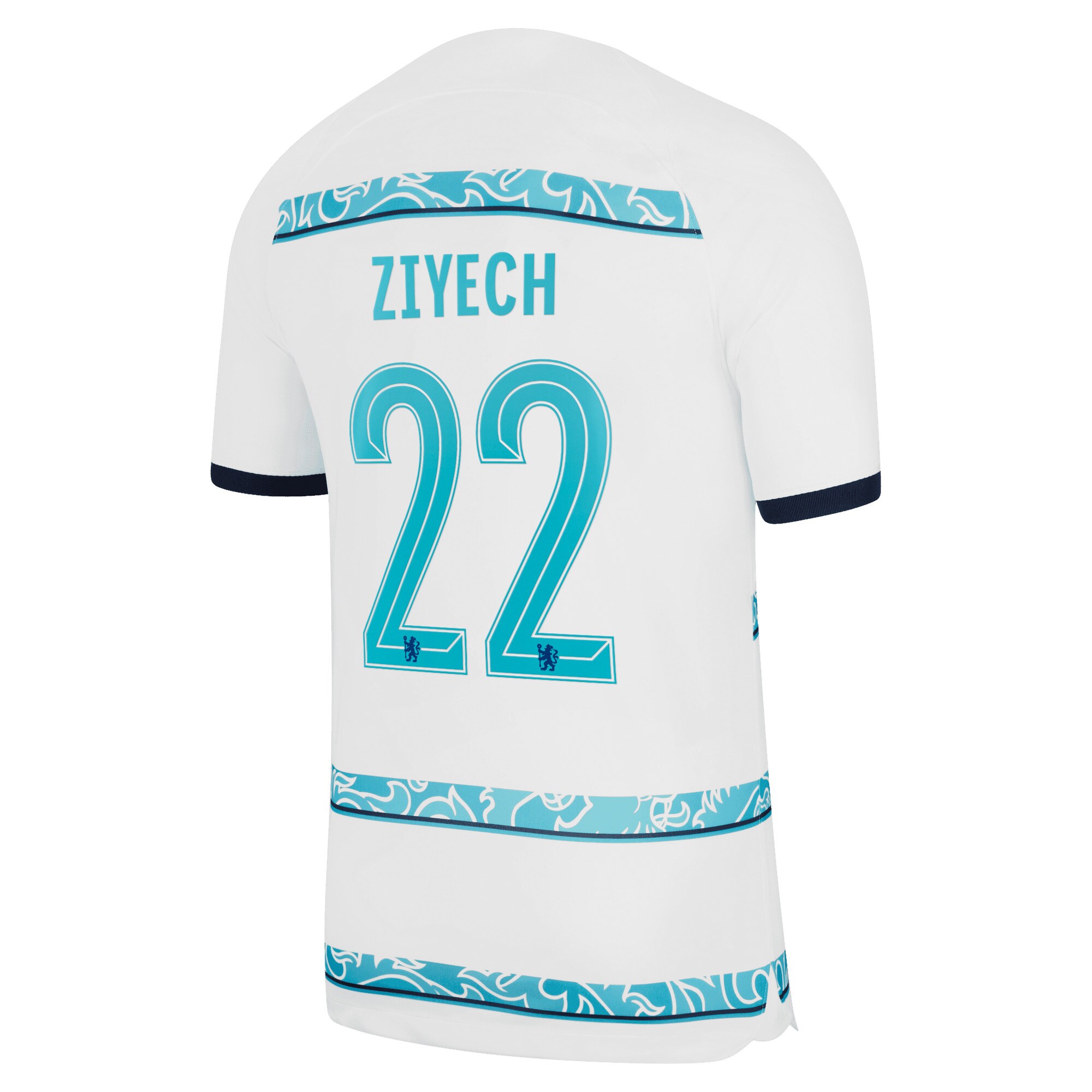 Chelsea Cup Away Stadium Shirt 2022-23 with Ziyech 22 printing