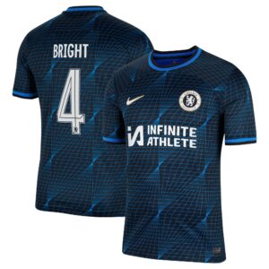Chelsea Cup Away Stadium Sponsored Shirt 2023-24 With Bright 4 Printing