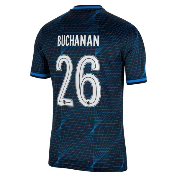 Chelsea Cup Away Stadium Sponsored Shirt 2023-24 With Buchanan 26 Printing