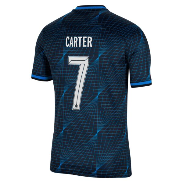 Chelsea Cup Away Stadium Sponsored Shirt 2023-24 With Carter 7 Printing