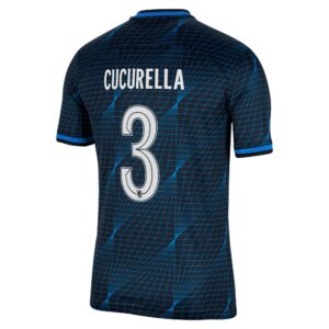 Chelsea Cup Away Stadium Sponsored Shirt 2023-24 With Cucurella 3 Printing
