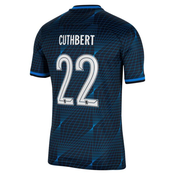 Chelsea Cup Away Stadium Sponsored Shirt 2023-24 With Cuthbert 22 Printing