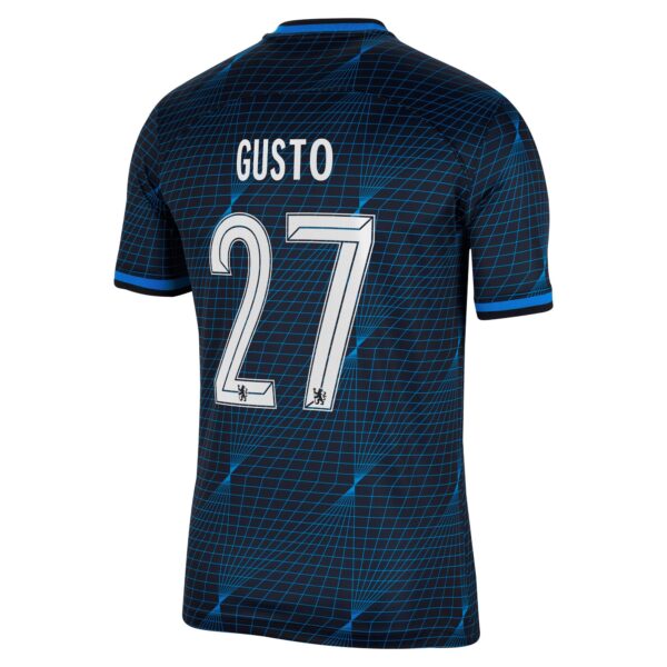 Chelsea Cup Away Stadium Sponsored Shirt 2023-24 With Gusto 27 Printing