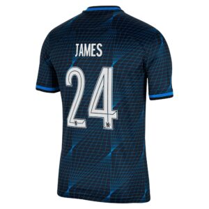 Chelsea Cup Away Stadium Sponsored Shirt 2023-24 With James 24 Printing