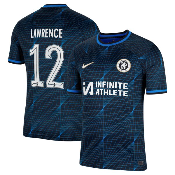 Chelsea Cup Away Stadium Sponsored Shirt 2023-24 With Lawrence 12 Printing