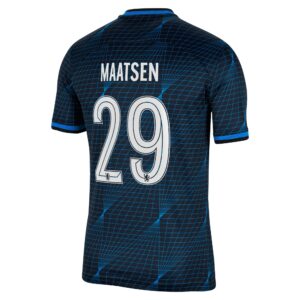 Chelsea Cup Away Stadium Sponsored Shirt 2023-24 With Maatsen 29 Printing