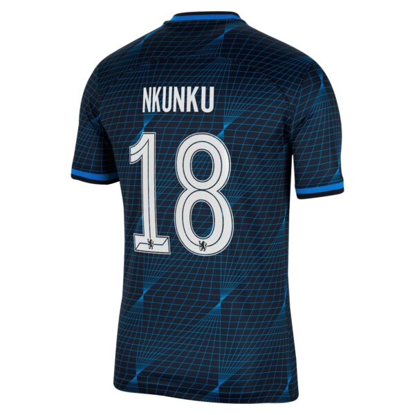 Chelsea Cup Away Stadium Sponsored Shirt 2023-24 With Nkunku 18 Printing