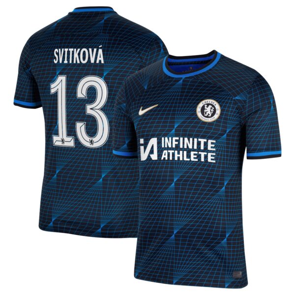 Chelsea Cup Away Stadium Sponsored Shirt 2023-24 With Svitková 13 Printing