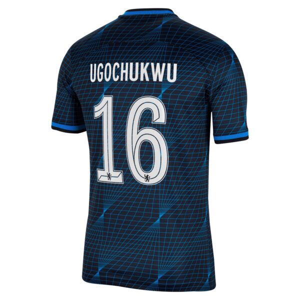 Chelsea Cup Away Stadium Sponsored Shirt 2023-24 With Ugochukwu 16 Printing