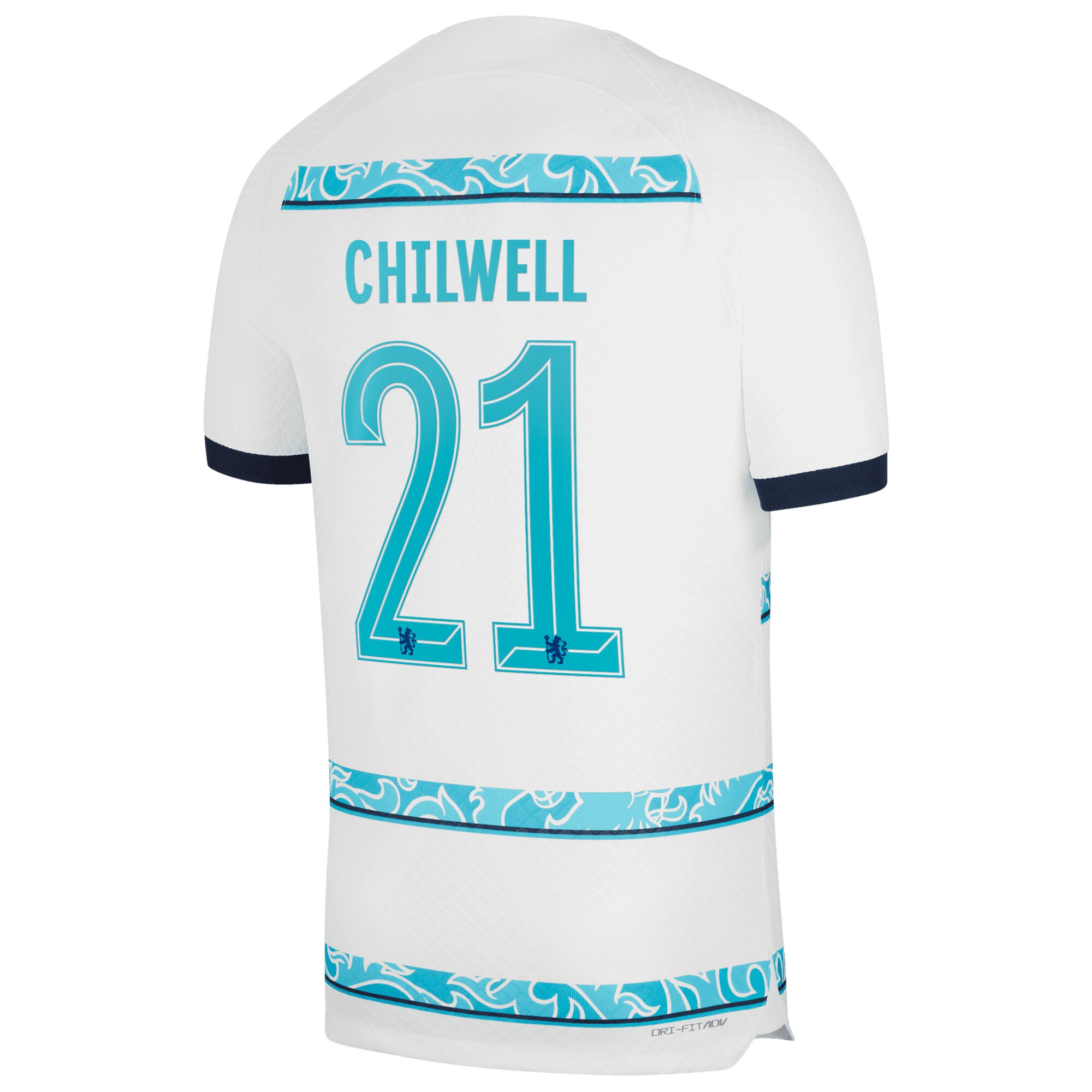 Chelsea Cup Away Vapor Match Shirt 2022-23 with Chilwell 21 printing