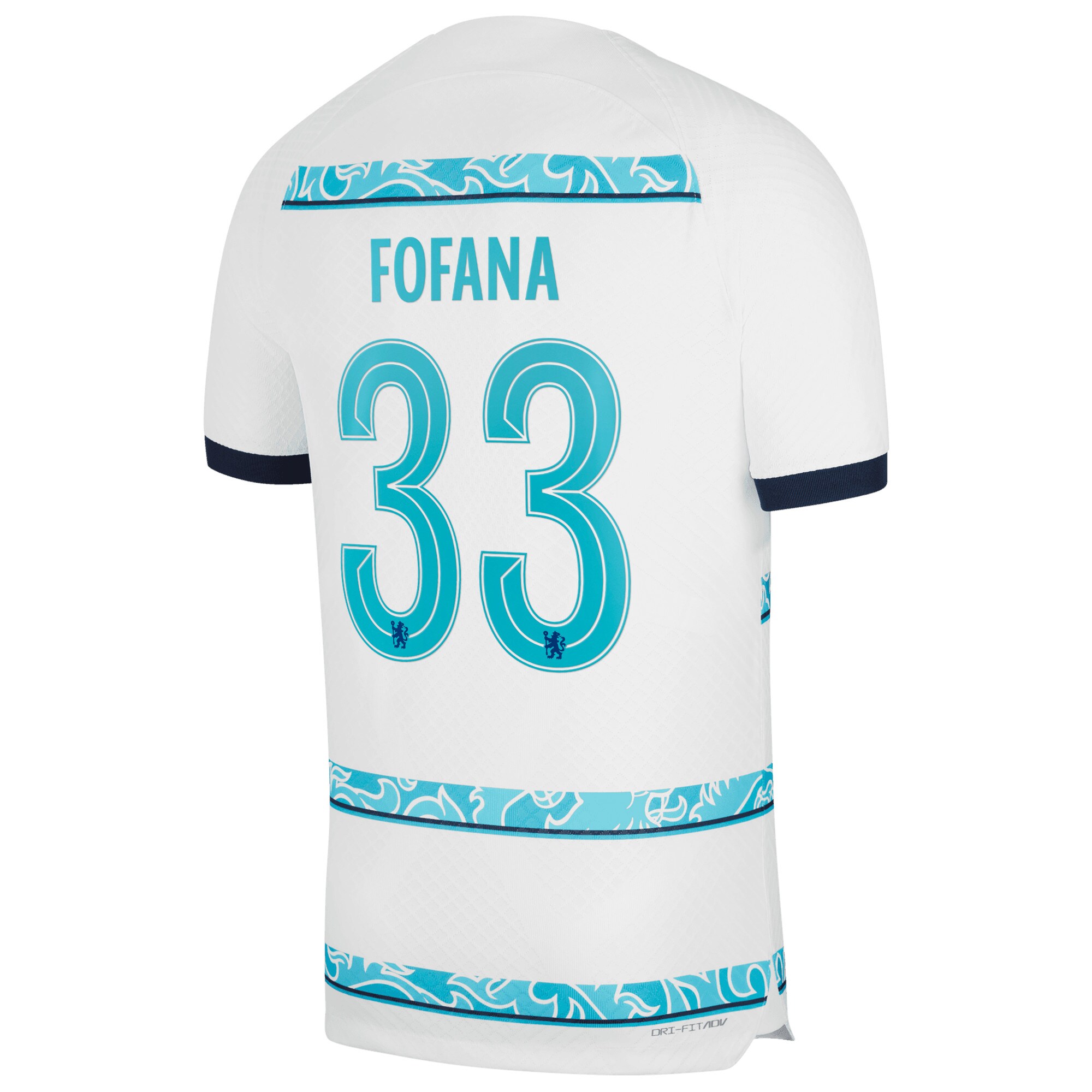 Chelsea Cup Away Vapor Match Shirt 2022-23 with Fofana 33 printing