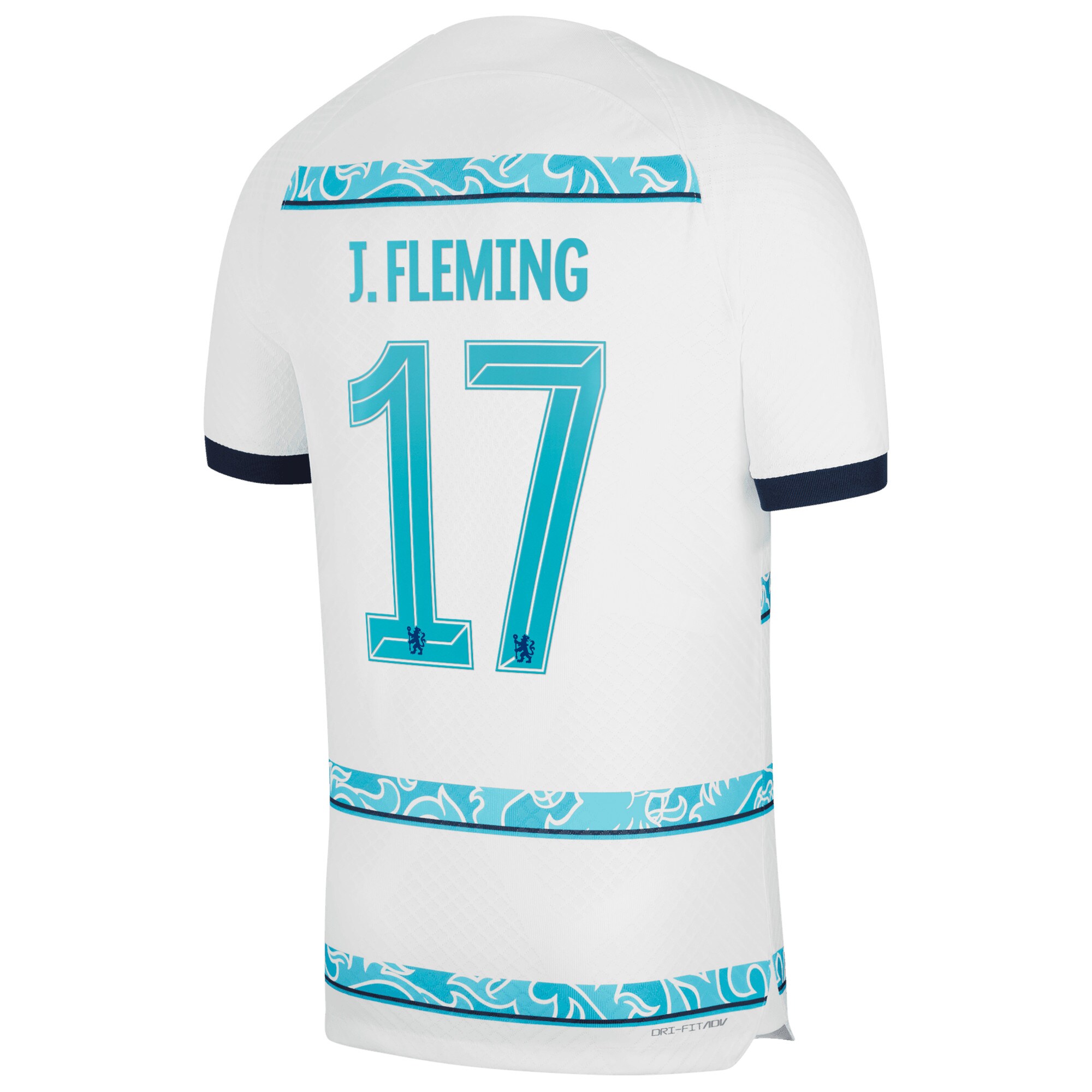 Chelsea Cup Away Vapor Match Shirt 2022-23 with J.Fleming 17 printing