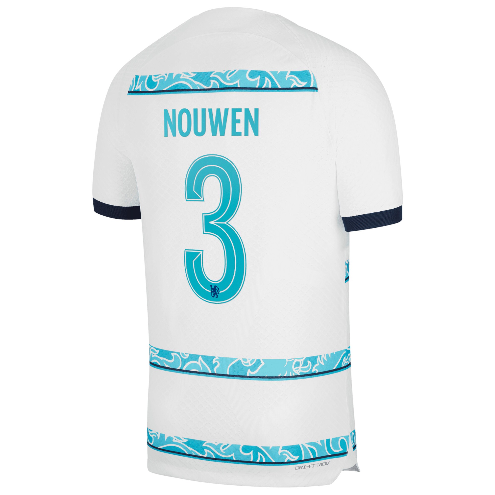 Chelsea Cup Away Vapor Match Shirt 2022-23 with Nouwen 3 printing